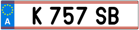 Trailer License Plate